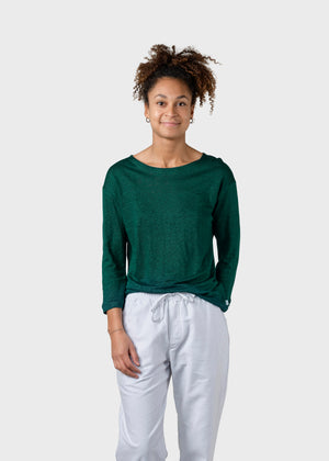 Klitmøller Collective ApS Gudrun LS tee T-Shirts Moss Green