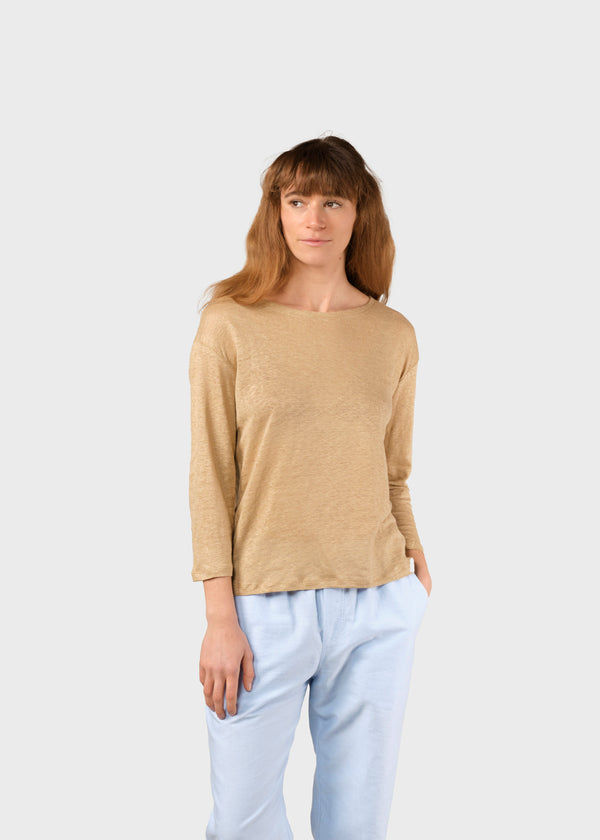 Klitmøller Collective ApS Gudrun LS tee T-Shirts Sand