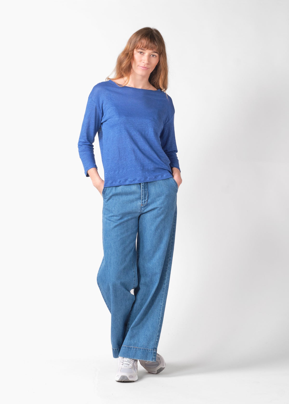 Klitmøller Collective ApS Gudrun LS tee T-Shirts Surf blue