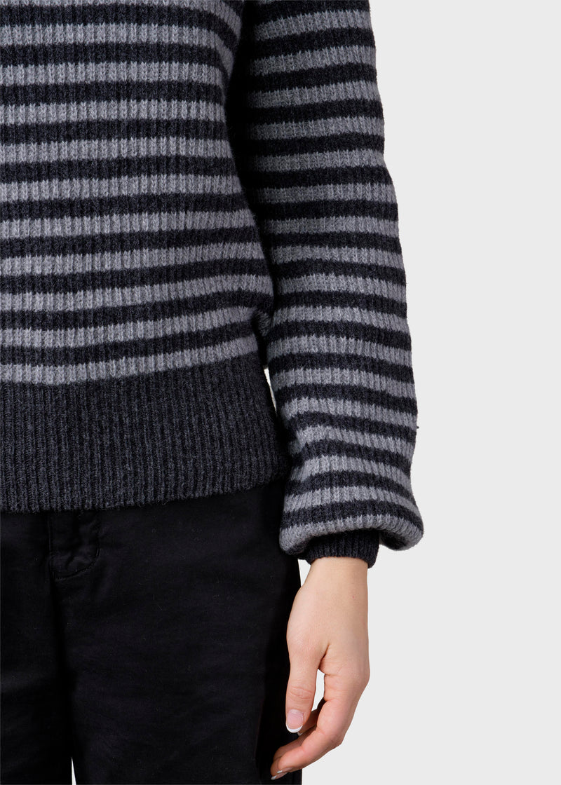 Klitmøller Collective ApS Gunilla knit Knitted sweaters Anthracite/light grey