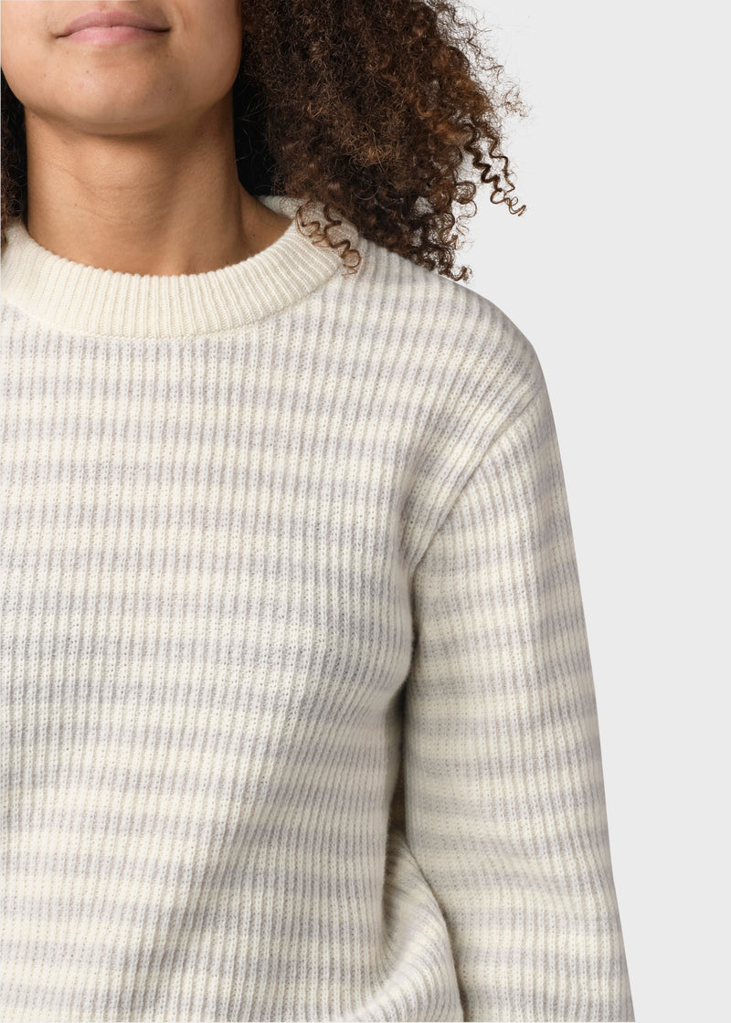 Klitmøller Collective ApS Gunilla knit Knitted sweaters Cream/pastel grey