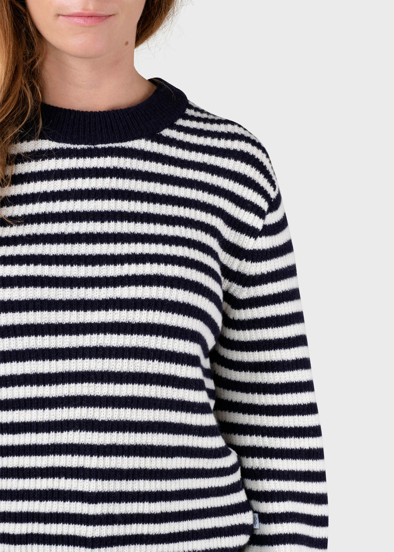 Klitmøller Collective ApS Gunilla knit Knitted sweaters Navy/cream