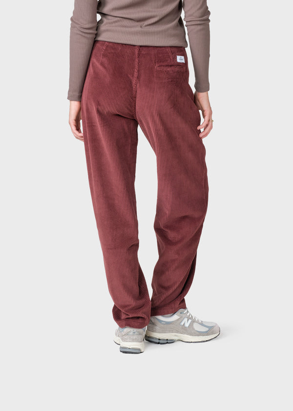 Klitmøller Collective ApS Gwen jumbo corduroy pants Pants Burgundy