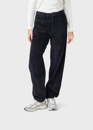 Klitmøller Collective ApS Gwen jumbo corduroy pants GOTS Pants Black