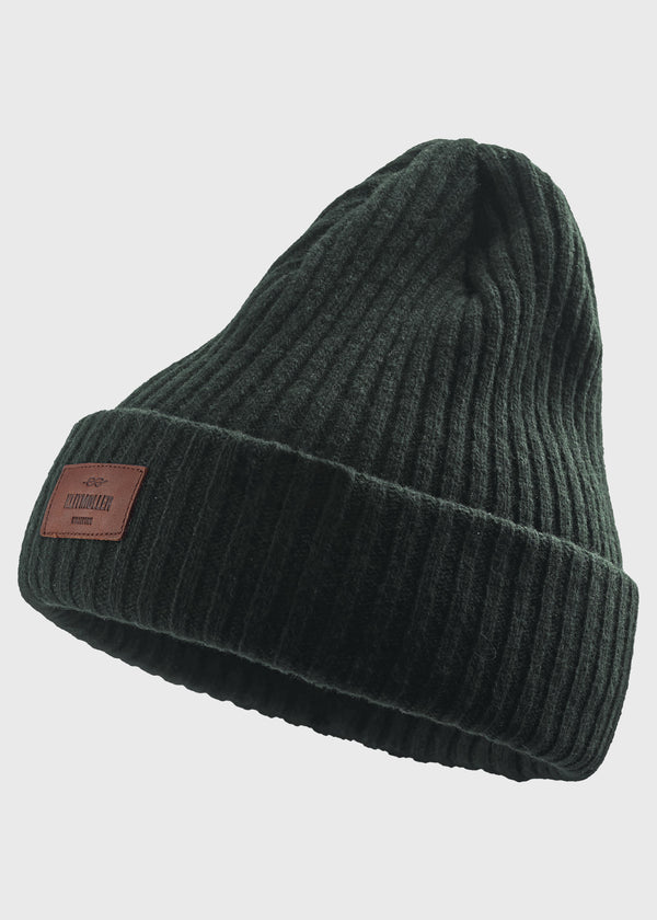 Klitmøller Collective ApS Heavy rib beanie Beanies Olive