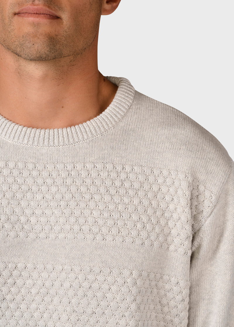 Klitmøller Collective ApS Herbert knit Knitted sweaters Cream melange