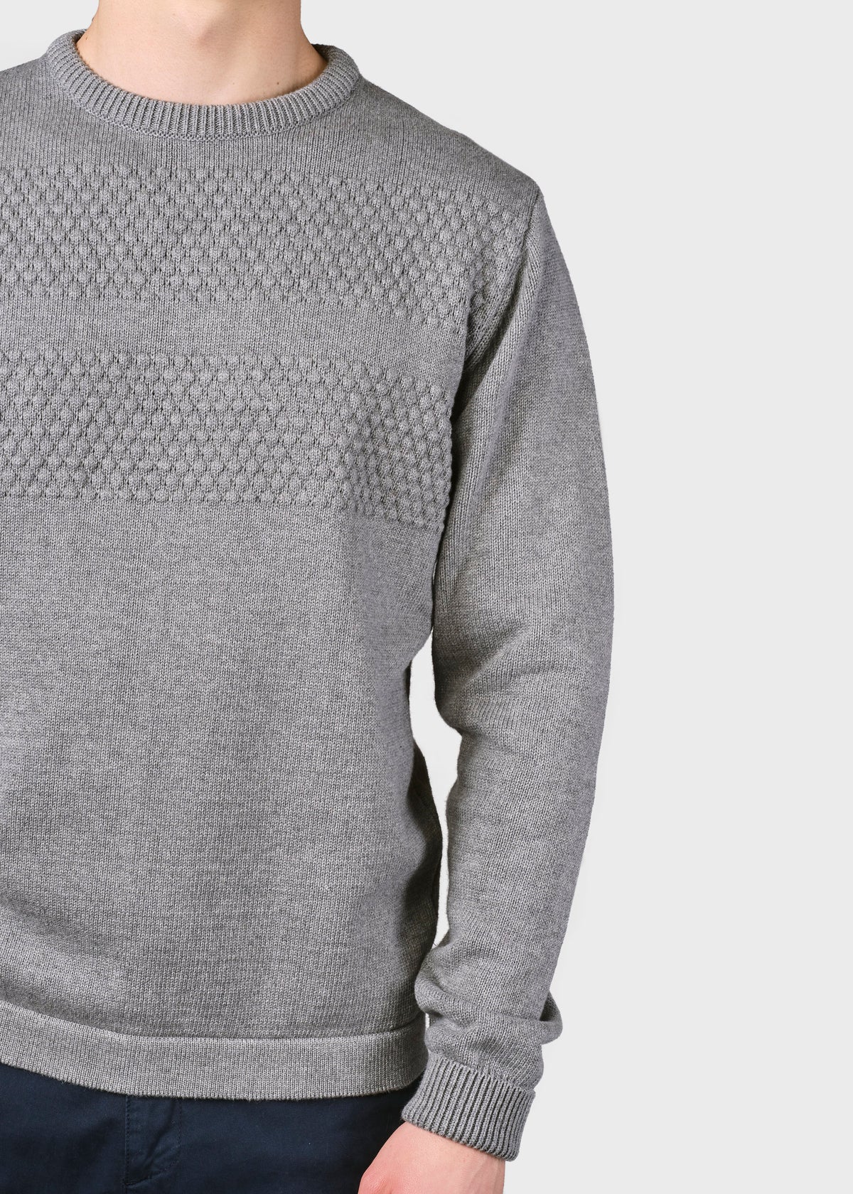 Klitmøller Collective ApS Herbert knit Knitted sweaters Light grey