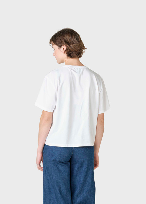 Klitmøller Collective ApS Holly tee T-Shirts White/ocean