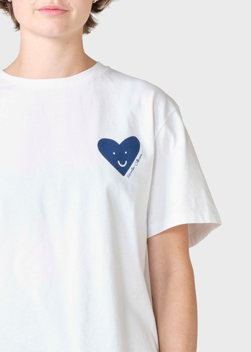 Klitmøller Collective ApS Holly tee T-Shirts White/ocean