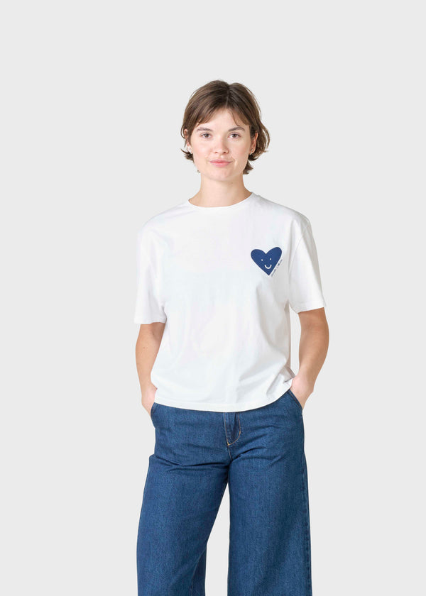 Klitmøller Collective ApS Holly tee T-Shirts White/ocean