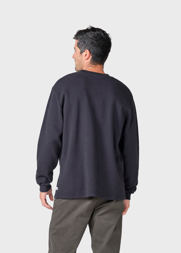 Klitmøller Collective ApS Hudson LS tee Sweatshirts Black