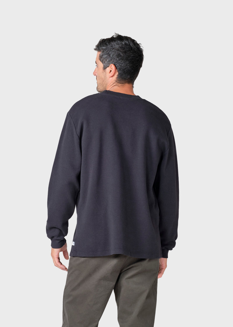 Klitmøller Collective ApS Hudson LS tee Sweatshirts Black