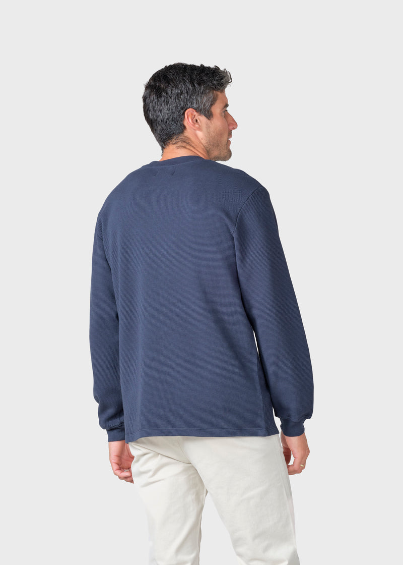 Klitmøller Collective ApS Hudson LS tee Sweatshirts Navy