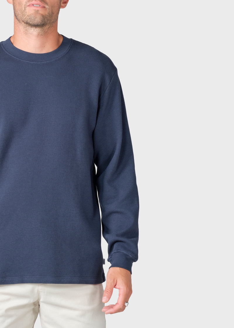 Klitmøller Collective ApS Hudson LS tee Sweatshirts Navy