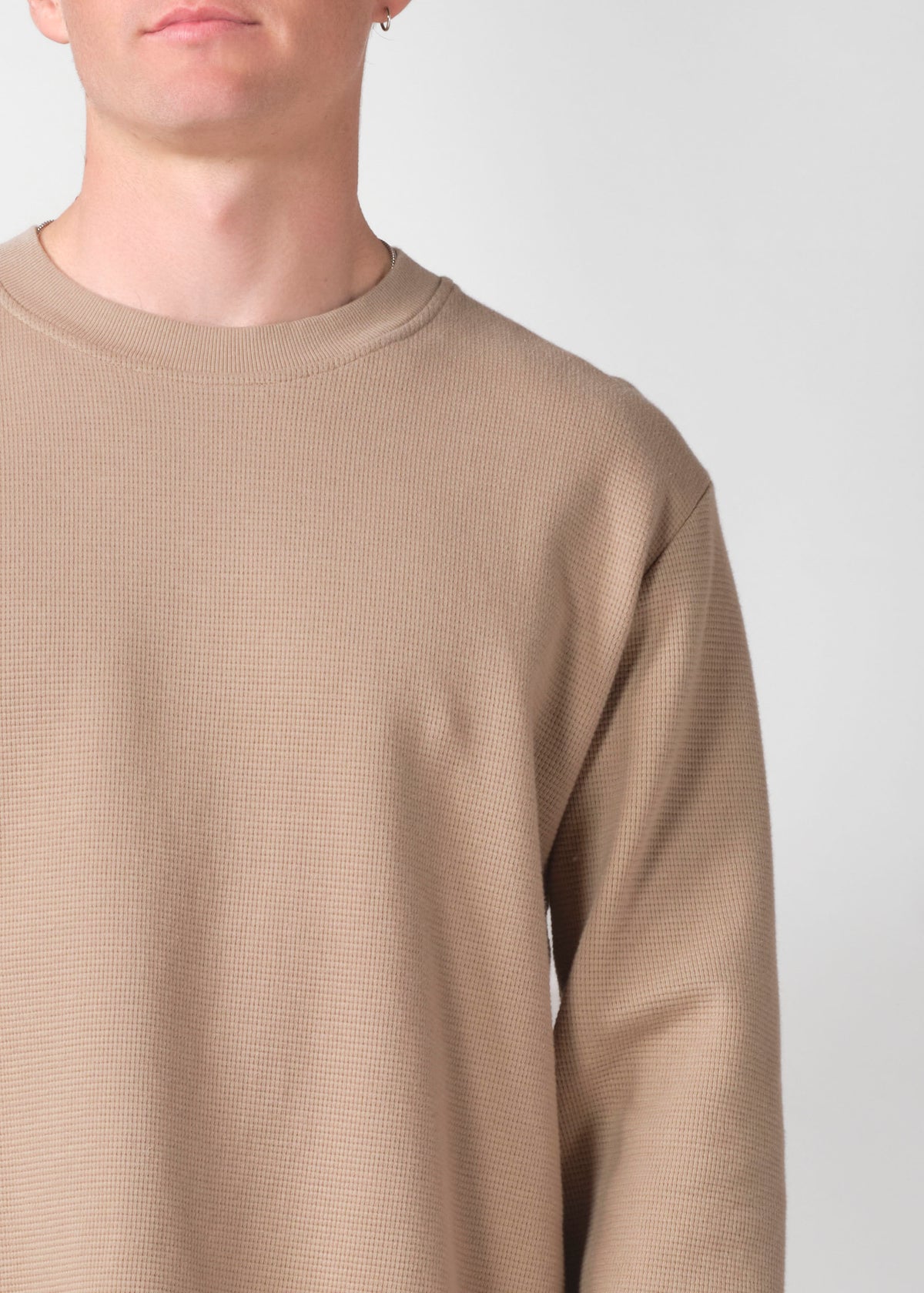 Klitmøller Collective ApS Hudson LS tee OCS Sweatshirts Cashew