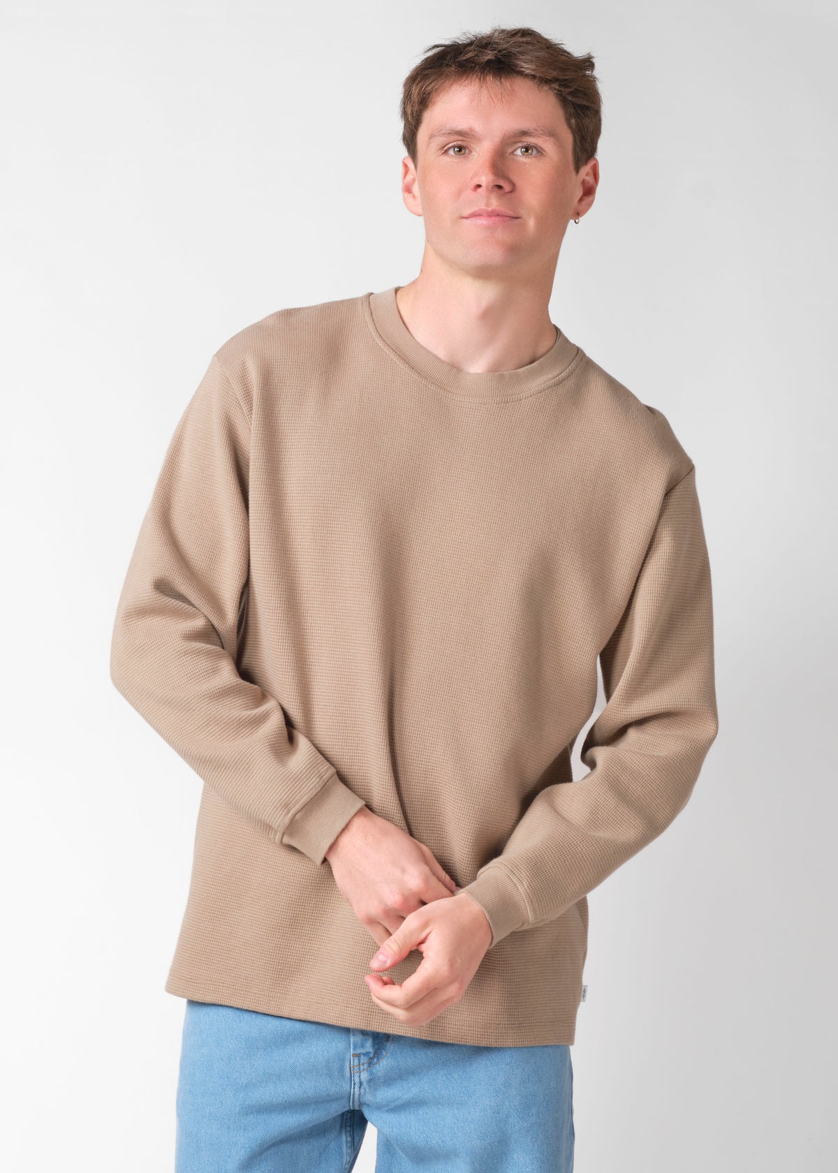 Klitmøller Collective ApS Hudson LS tee OCS Sweatshirts Cashew