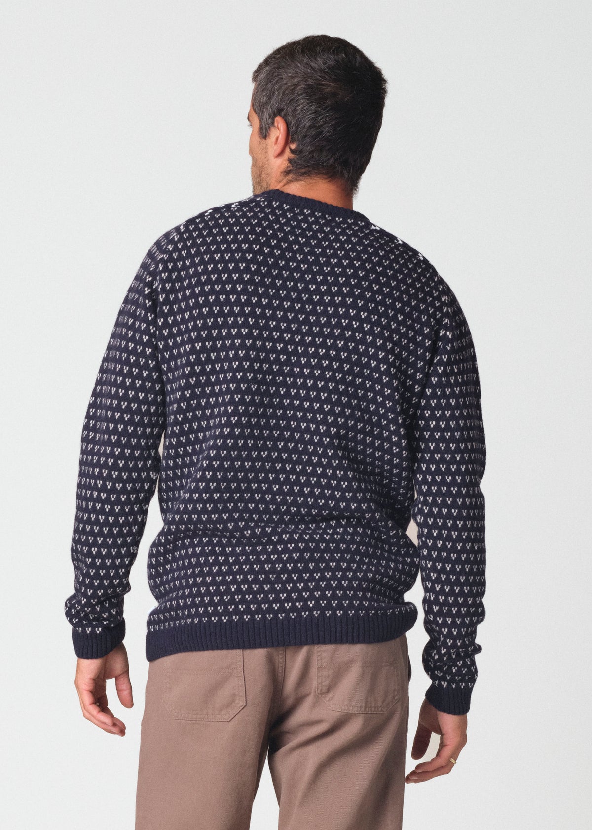 Klitmøller Collective ApS Hugo knit Knitted sweaters Navy/cream