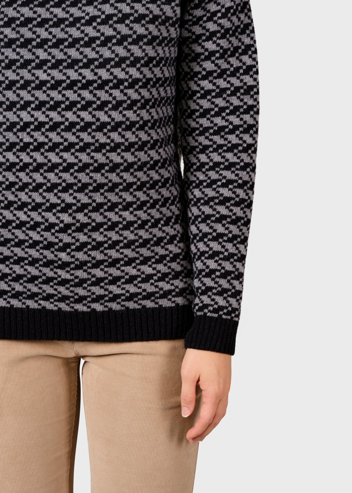Klitmøller Collective ApS Ida knit Knitted sweaters Black/light grey