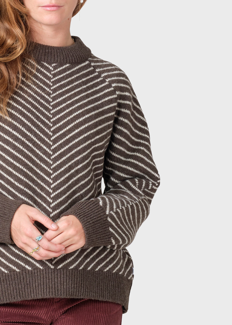 Klitmøller Collective ApS Ines knit Knitted sweaters Taupe/pastel sand