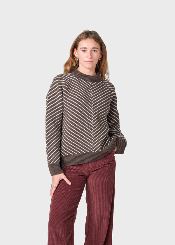 Klitmøller Collective ApS Ines knit Knitted sweaters Taupe/pastel sand