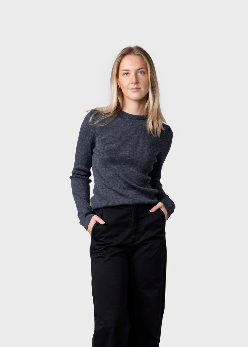 Klitmøller Collective ApS Ingrid knit Knitted sweaters Anthracite