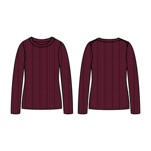 Klitmøller Collective ApS Ingrid knit Knitted sweaters Burgundy