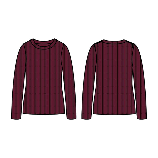 Klitmøller Collective ApS Ingrid knit Knitted sweaters Burgundy