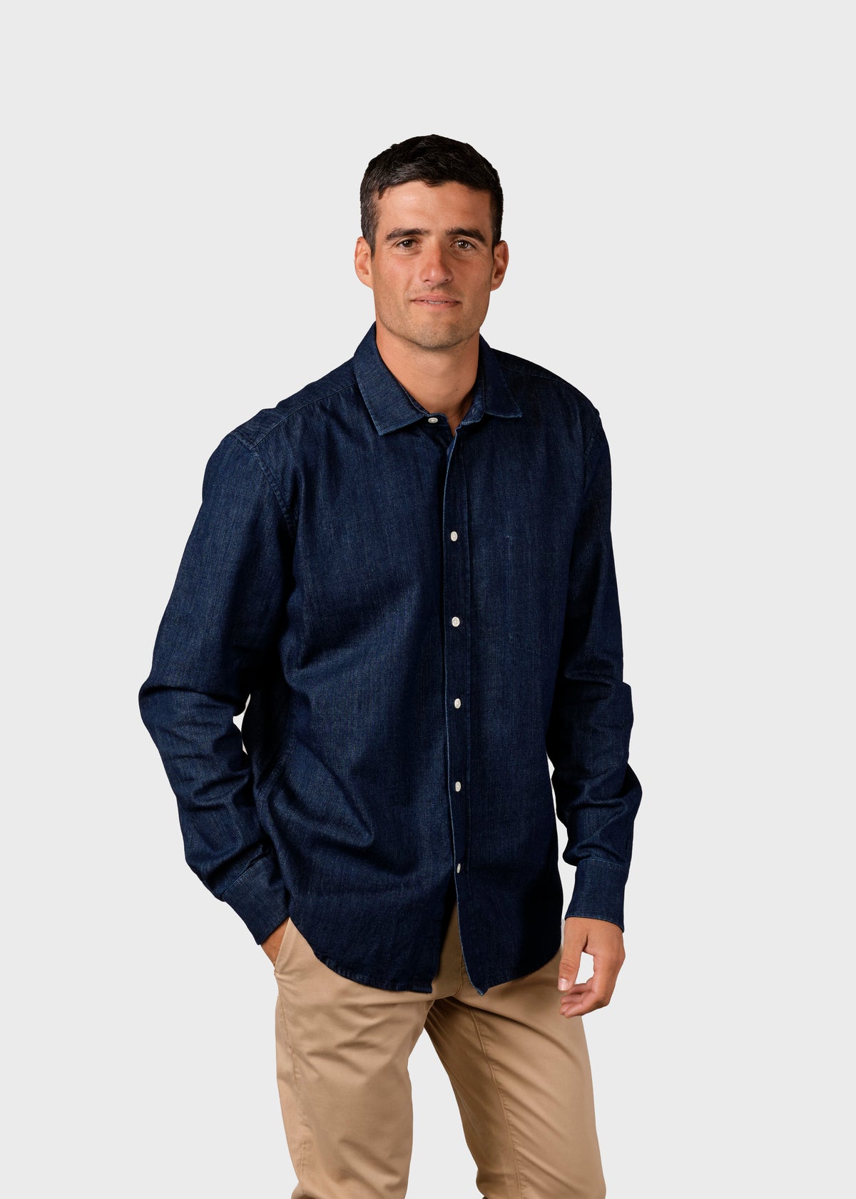Klitmøller Collective ApS Jakob shirt Shirts Dark blue stonewash