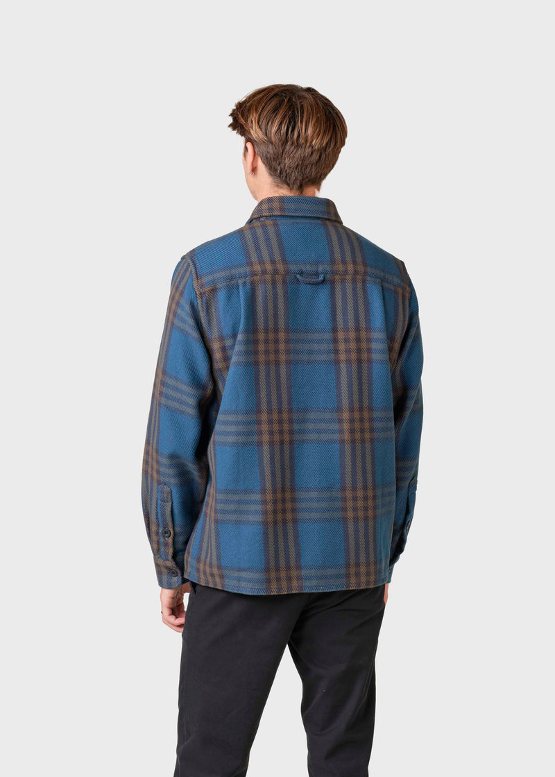 Klitmøller Collective ApS Jeremy check overshirt  Jackets Navy/olive