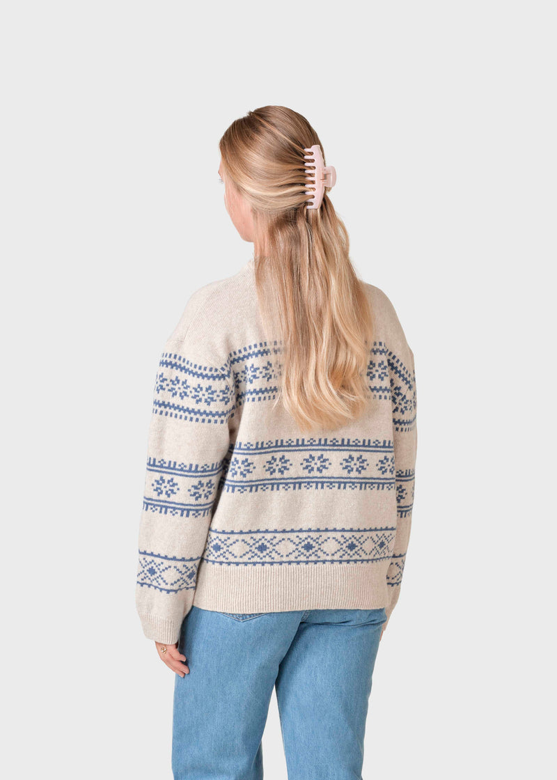 Klitmøller Collective ApS Jette knit  Knitted sweaters Pastel sand/ocean