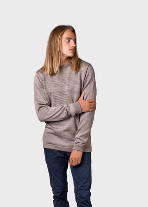 Klitmøller Collective ApS Johan knit Knitted sweaters Sand