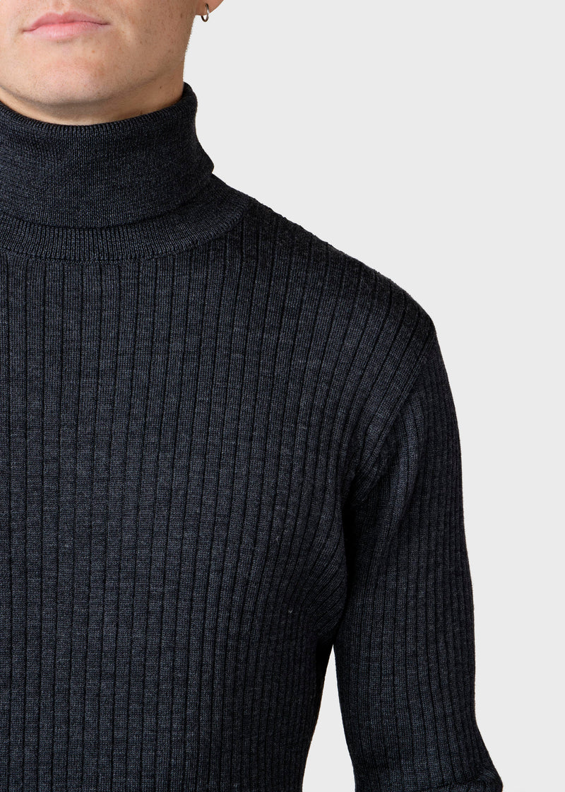 Klitmøller Collective ApS Jon knit  Knitted sweaters Anthracite