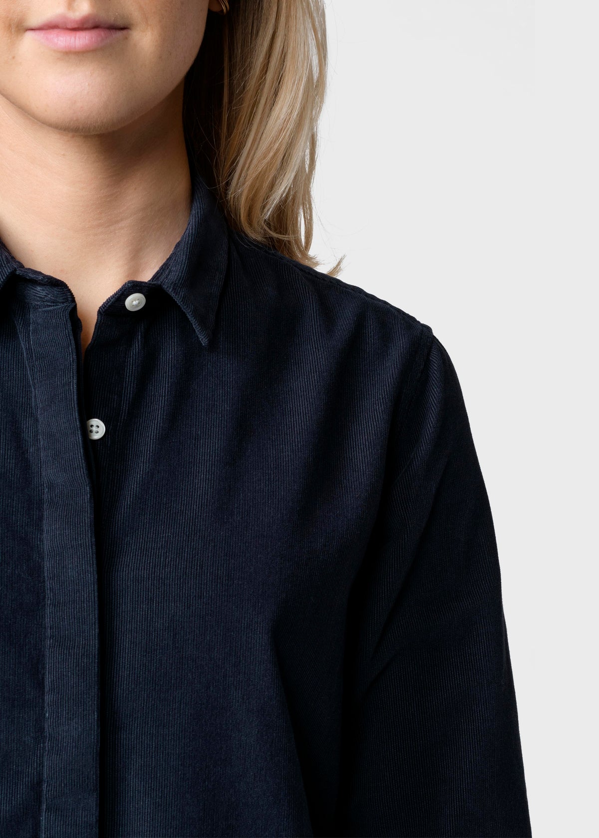 Klitmøller Collective ApS Julie corduroy shirt Shirts Navy