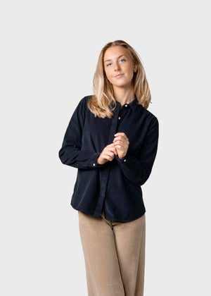 Klitmøller Collective ApS Julie corduroy shirt Shirts Navy