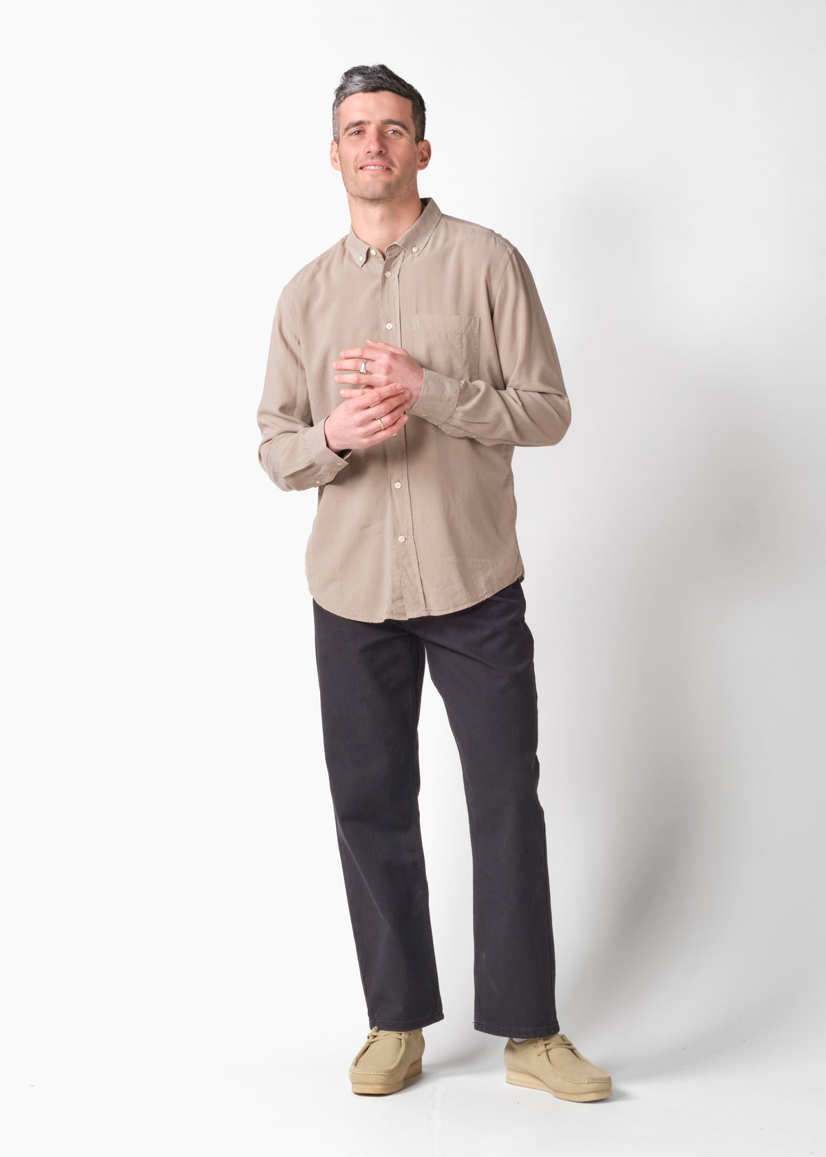 Klitmøller Collective ApS Justin shirt Shirts Cashew