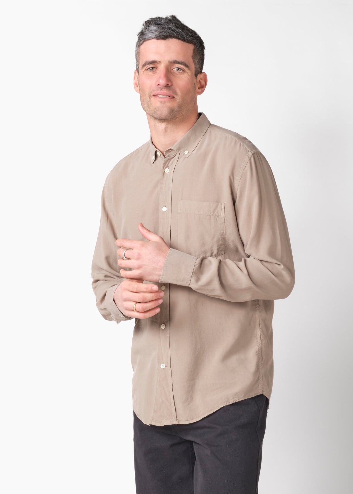 Klitmøller Collective ApS Justin shirt Shirts Cashew