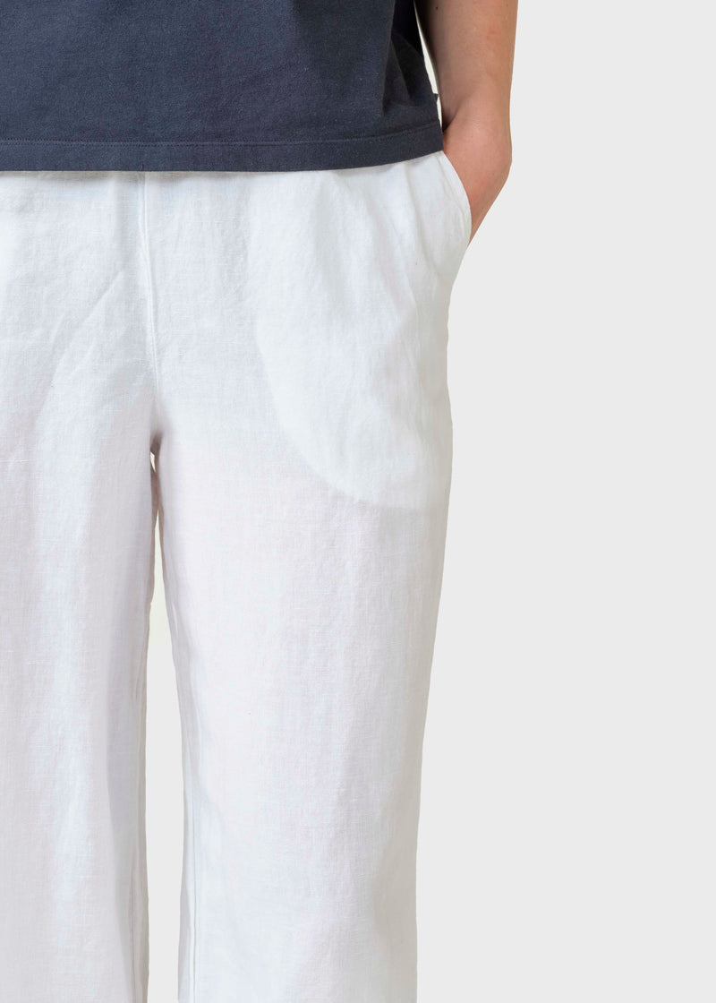 Klitmøller Collective ApS Kaja cotton/linen pants Pants White