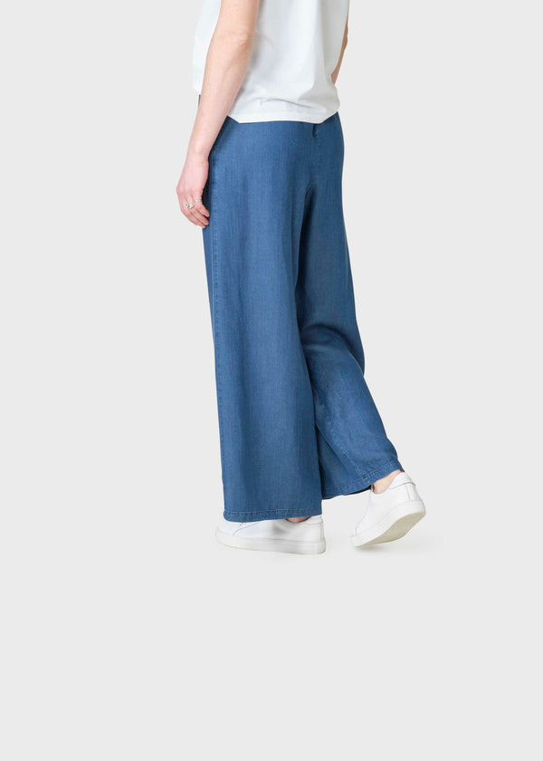 Klitmøller Collective ApS Kaja lyocell pants Pants Dark blue chambrey