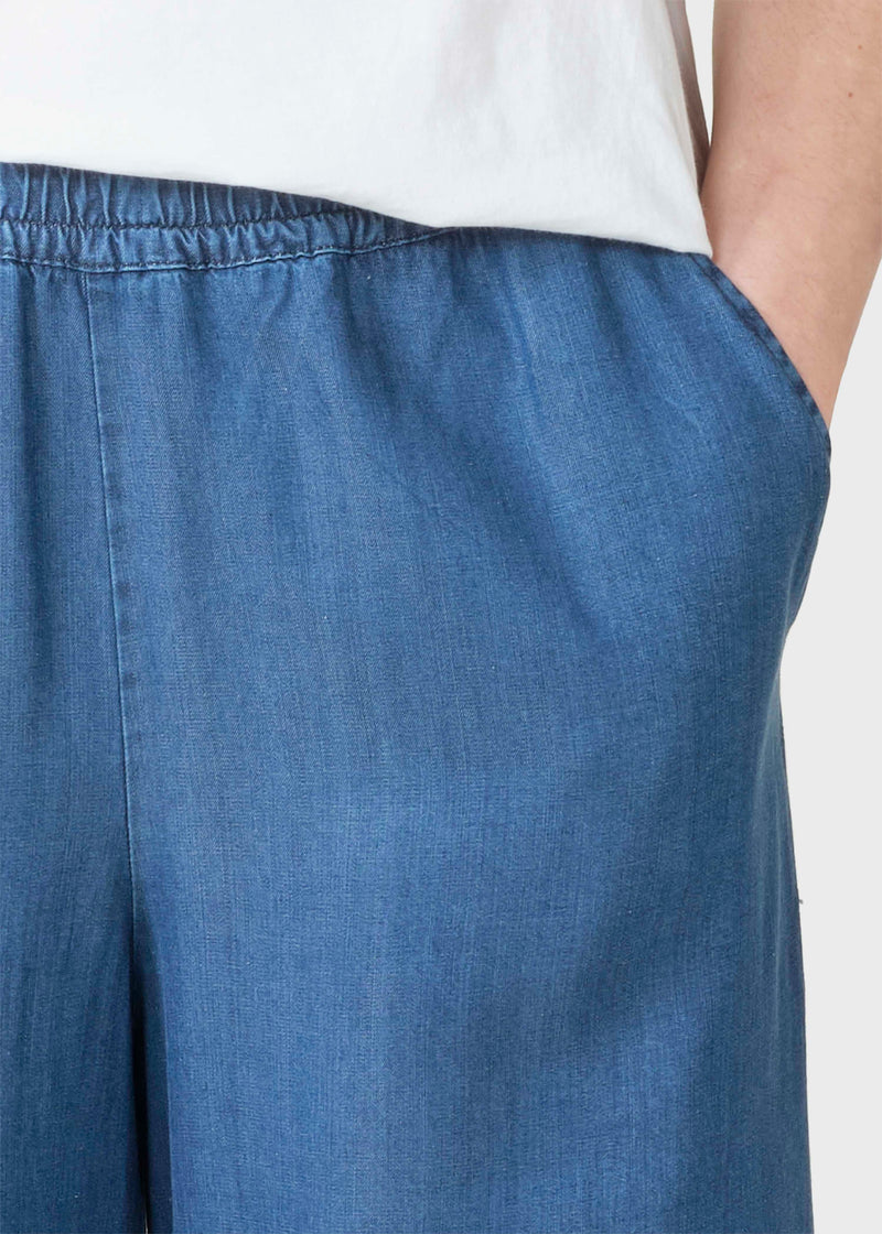 Klitmøller Collective ApS Kaja lyocell pants Pants Dark blue chambrey