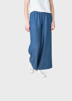 Klitmøller Collective ApS Kaja lyocell pants Pants Dark blue chambrey