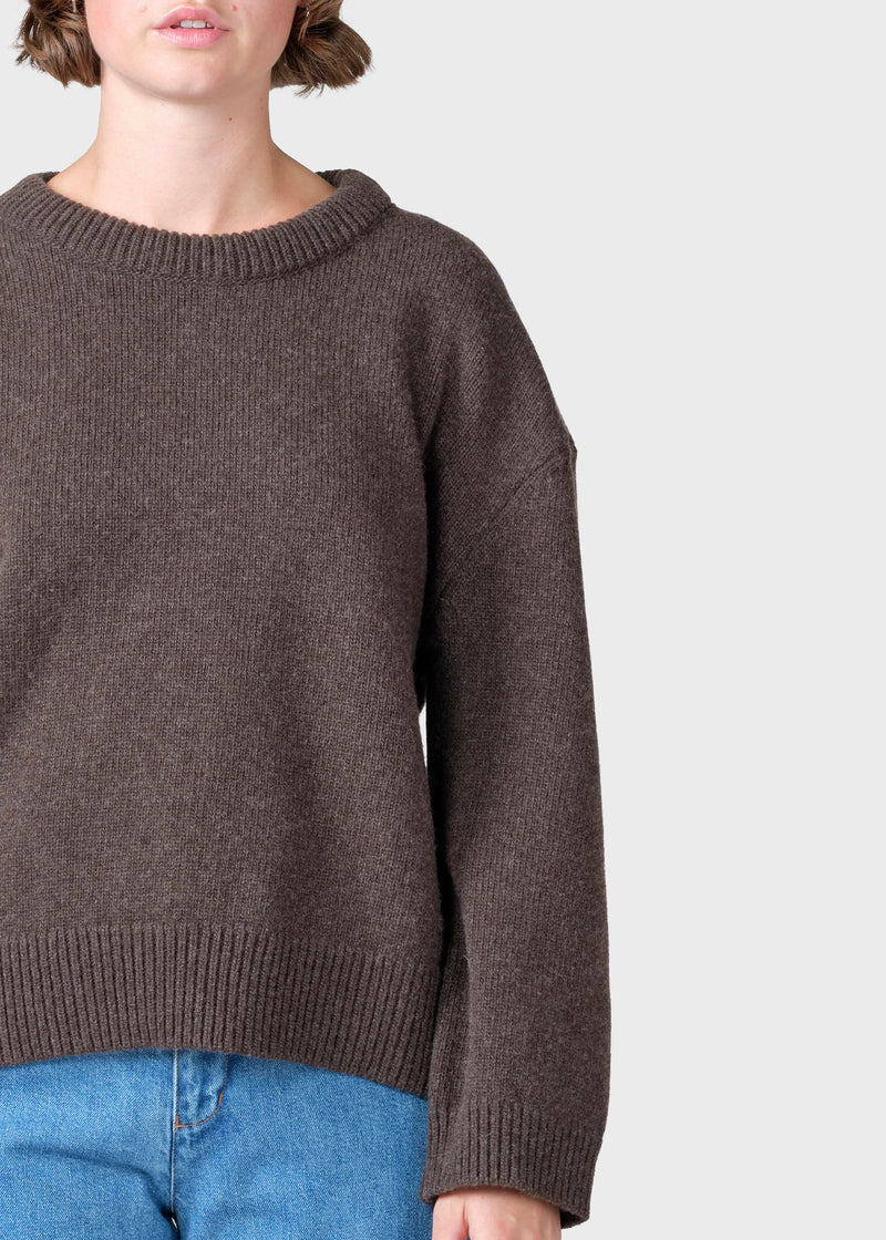 Klitmøller Collective ApS Karen knit  Knitted sweaters Taupe