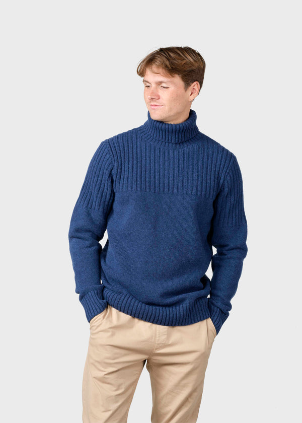 Klitmøller Collective ApS Karlsson knit  Knitted sweaters Deep blue