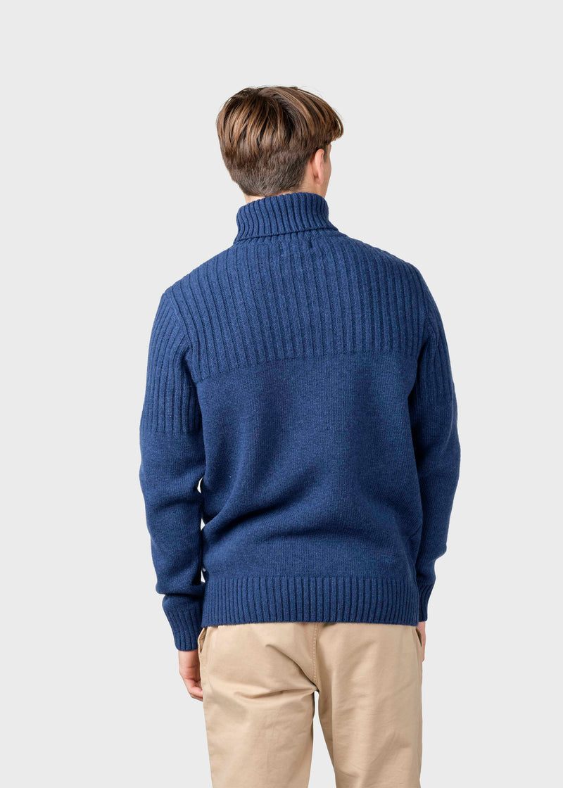 Klitmøller Collective ApS Karlsson knit  Knitted sweaters Deep blue