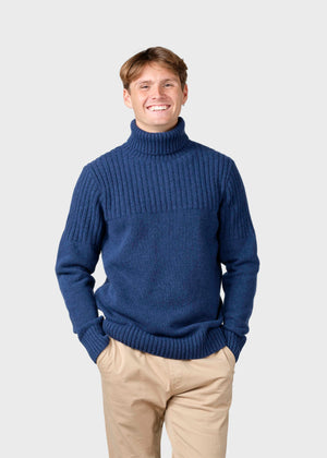 Klitmøller Collective ApS Karlsson knit  Knitted sweaters Deep blue