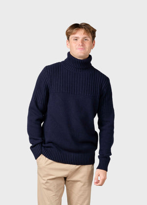 Klitmøller Collective ApS Karlsson knit  Knitted sweaters Navy