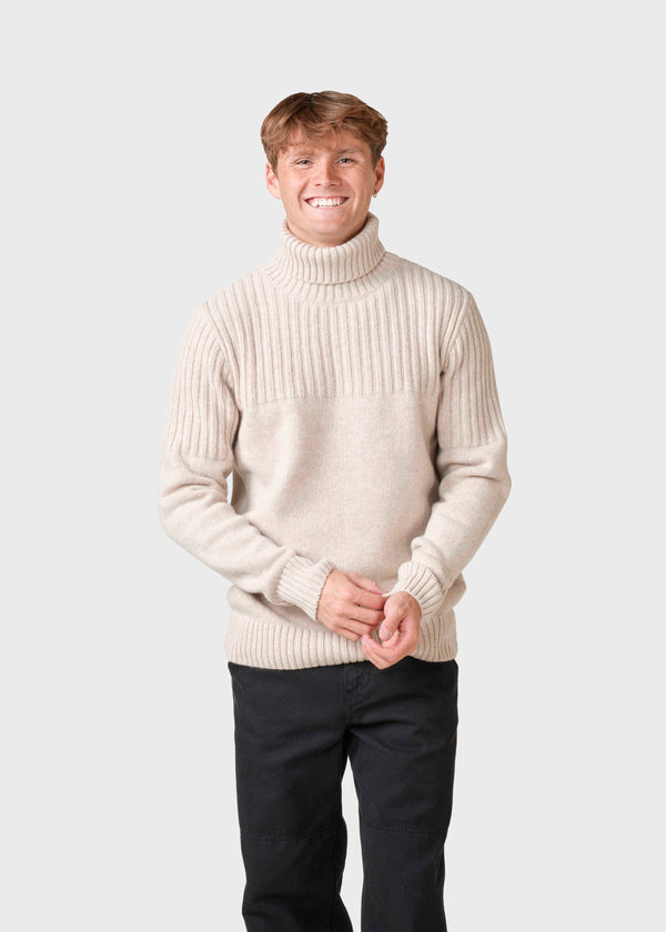 Klitmøller Collective ApS Karlsson knit  Knitted sweaters Pastel sand