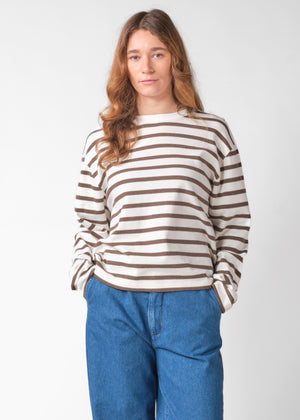 Klitmøller Collective ApS Kelly LS tee OCS T-Shirts Cream/taupe