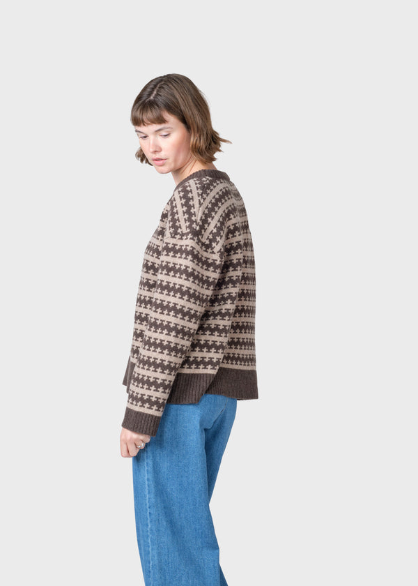 Klitmøller Collective ApS Kitti knit  Knitted sweaters Taupe/sand