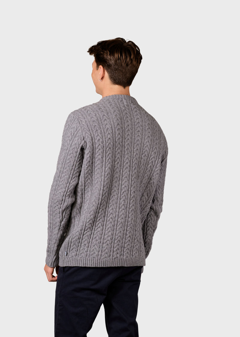 Klitmøller Collective ApS Kornelius knit Knitted sweaters Light grey