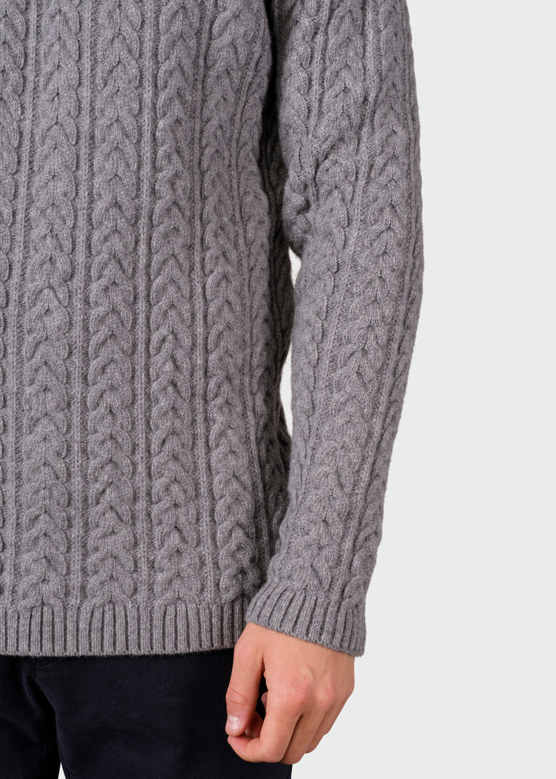 Klitmøller Collective ApS Kornelius knit Knitted sweaters Light grey